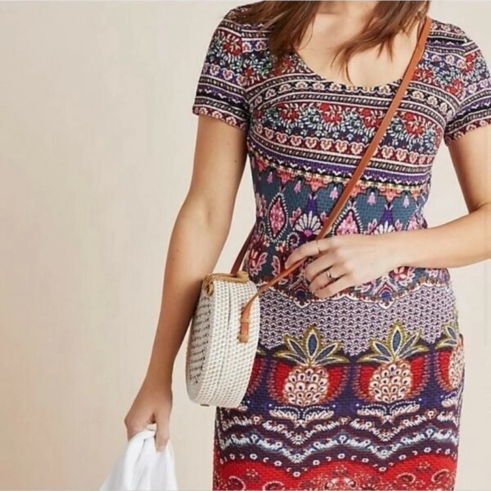 Farm Rio for Anthropologie Georgina Midi Dress Size S - Picture 2 of 14